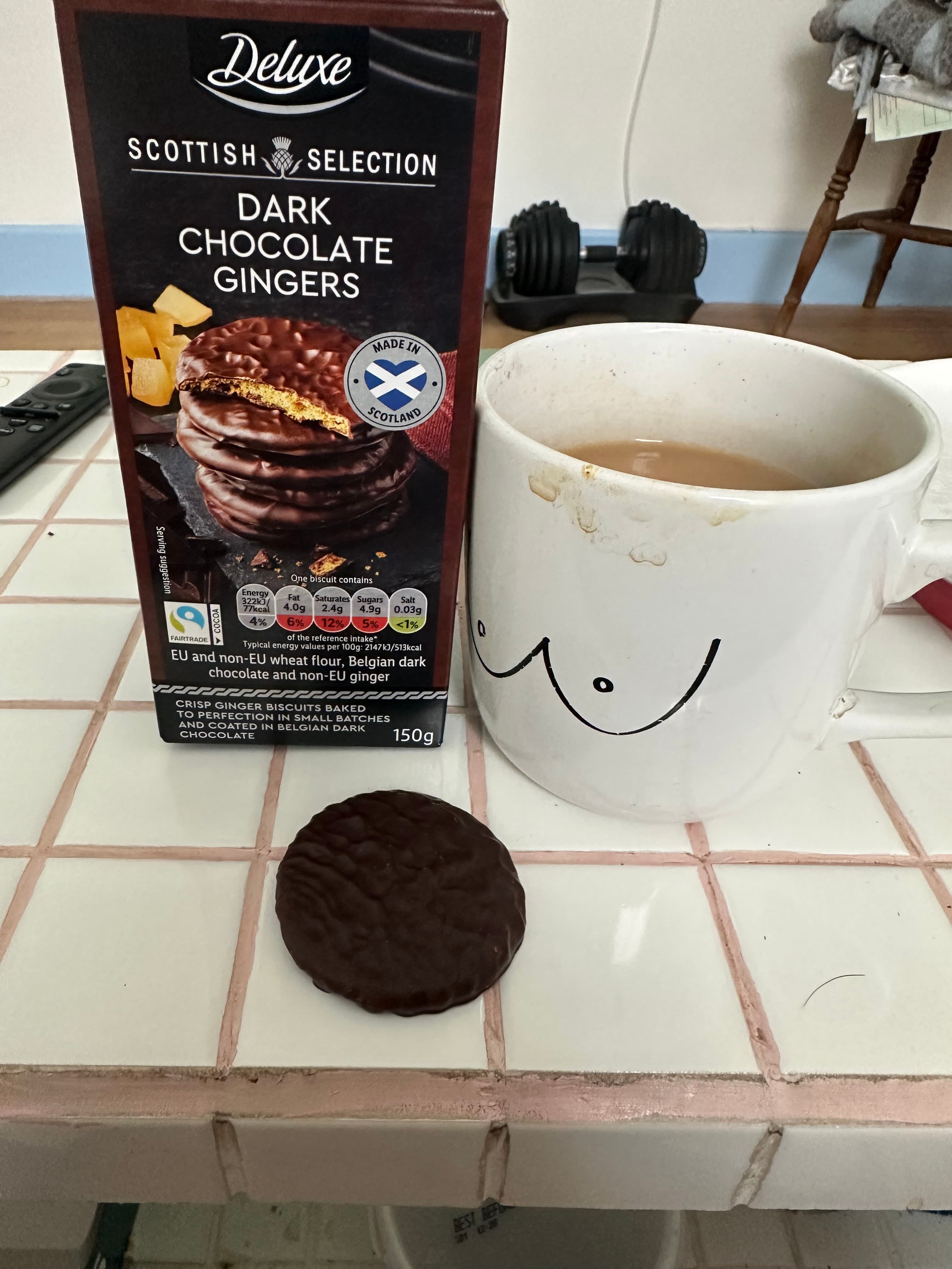 Evidence: Dark chocolate gingers (Lidl)